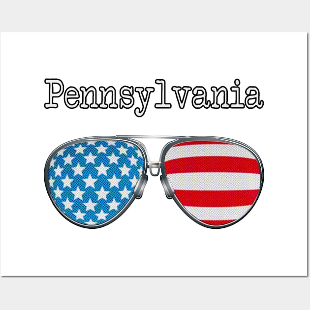 AMERICA PILOT GLASSES PENNSYLVANIA Wall Art by SAMELVES